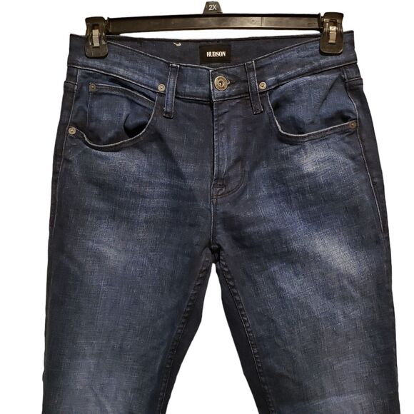 HUDSON Men's Byron Straight Distressed Jeans Size 30 - Picture 4 of 12